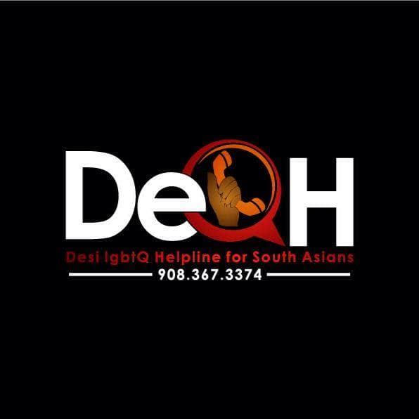 Logo for DEQH · Desi LGBTQ+ Helpline For South Asians